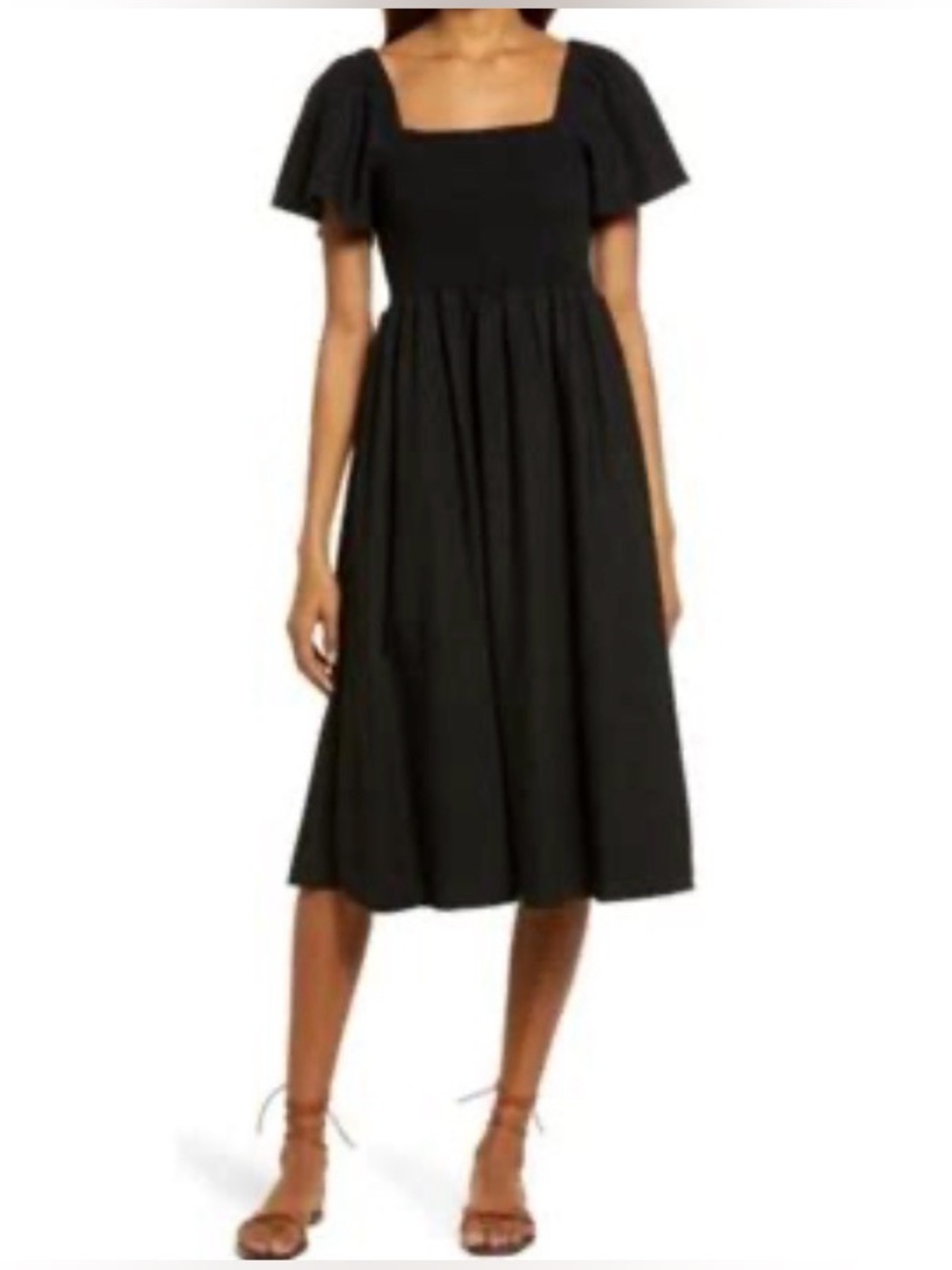 Madewell Linen Blend Lucie Dress